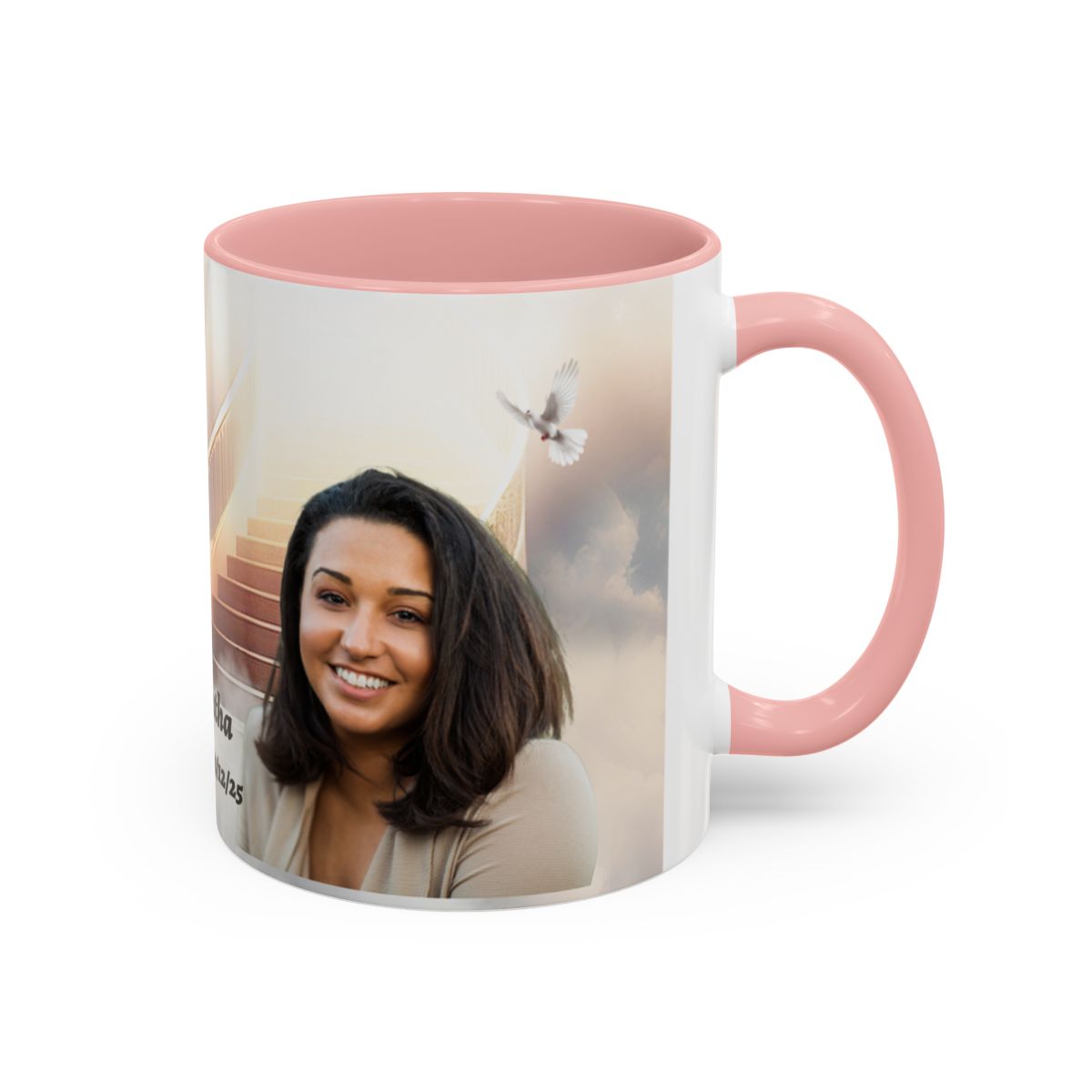 Personalized Memorial Coffee Mug with Custom Photo and Dates (11, 15oz)